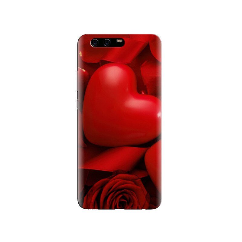 Husa Huawei P10 Happy Rose Day Rose And Heart