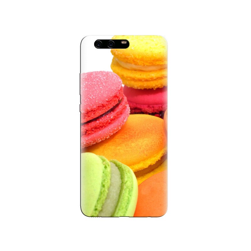 Husa Huawei P10 PLUS Colorful Macaroons Pink Yellow Flavors