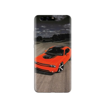 Husa Huawei P10 Dodge Challenger Orange Car Husa Huawei P10 Dodge Challenger Orange Car