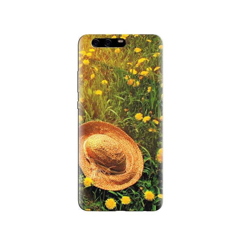 Husa Huawei P10 Hat On Green Grass And Yellow Dandelions