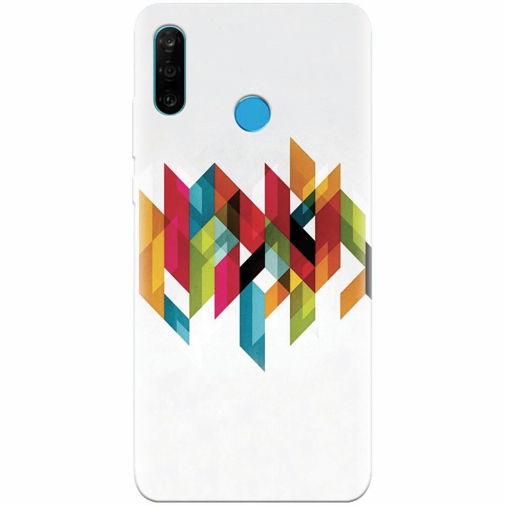 Husa silicon pentru Huawei P30 Lite, Geometric
