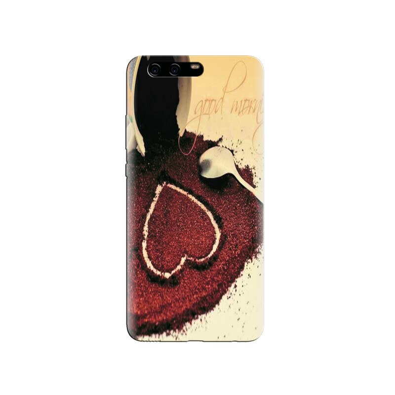 Husa Huawei P10 PLUS Heart Shape Coffee At Morning