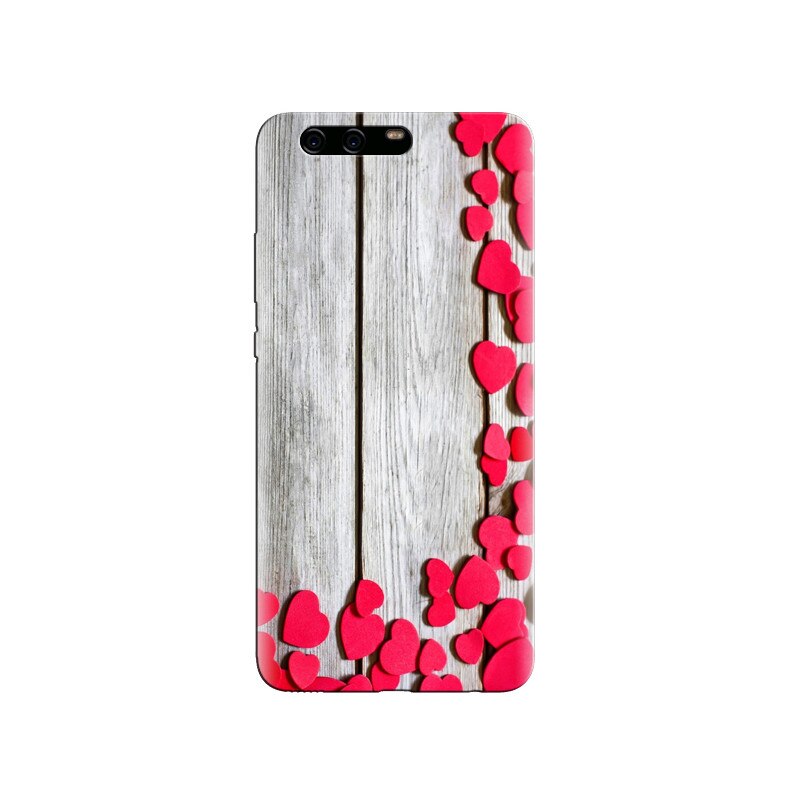 Husa Huawei P10 PLUS Hearts Wooden