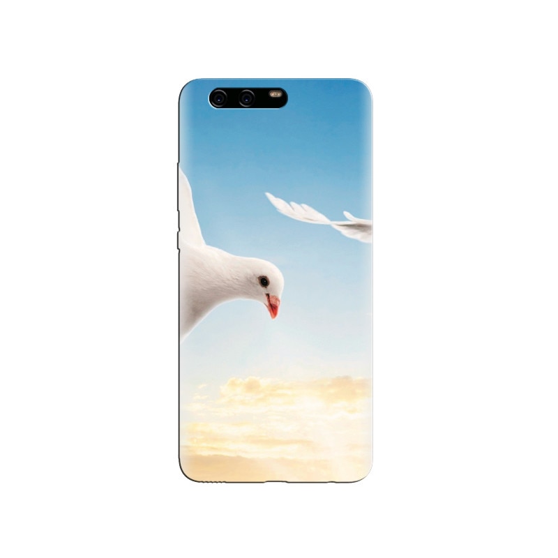 Husa Huawei P10 Cute And Beautiful White Dove Fly High In Sky
