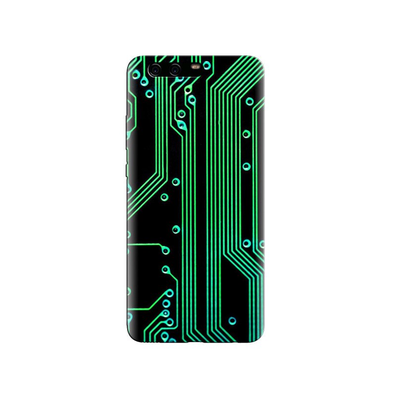Husa Huawei P10 PLUS Electronic Circuit Green Black