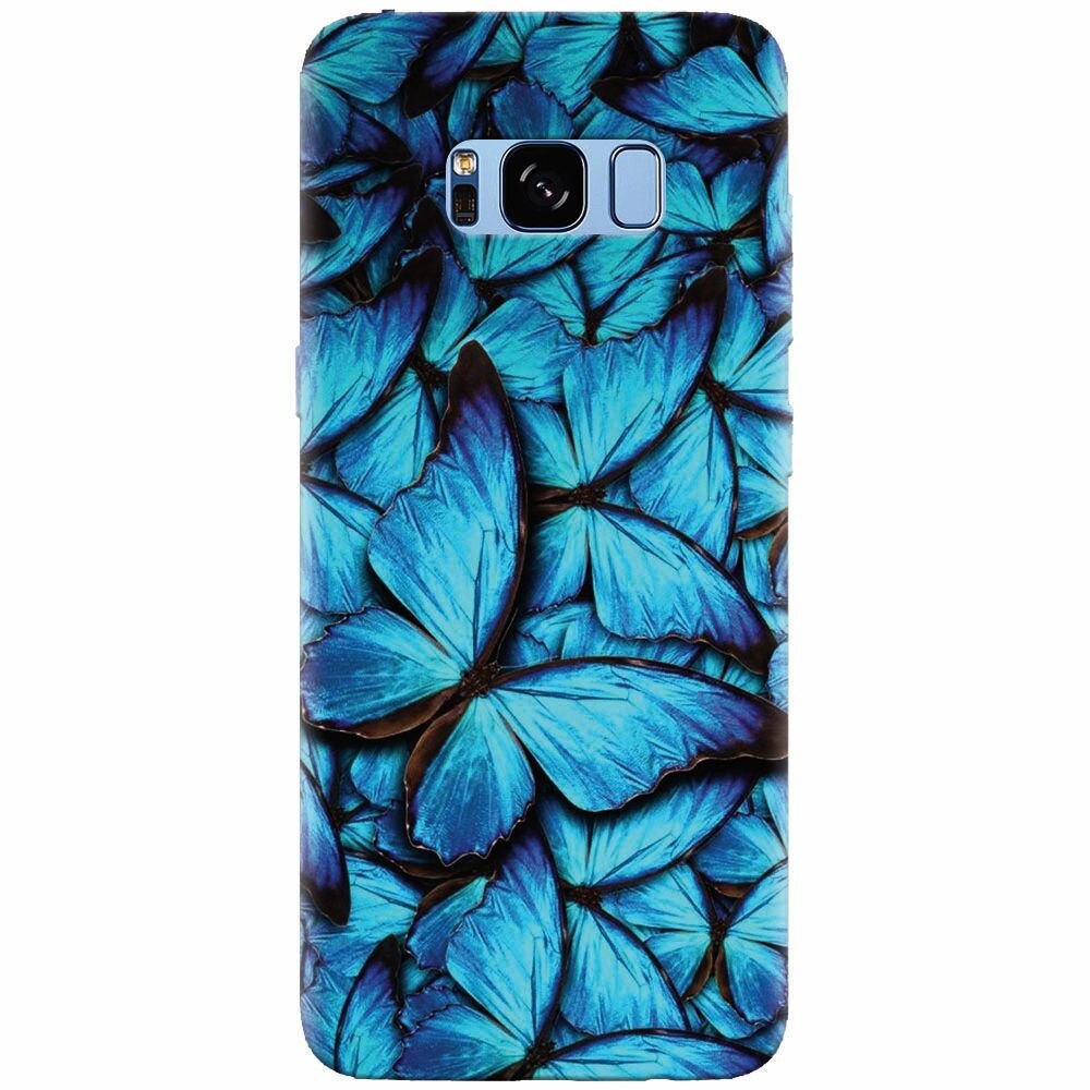 Husa silicon pentru Samsung Galaxy S8 Plus, Blue Butterfly 101