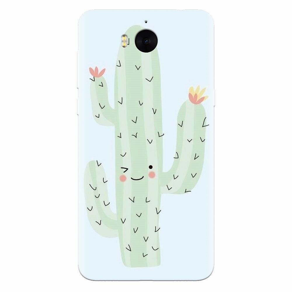 Husa silicon pentru Huawei Y6 2017, Cactus