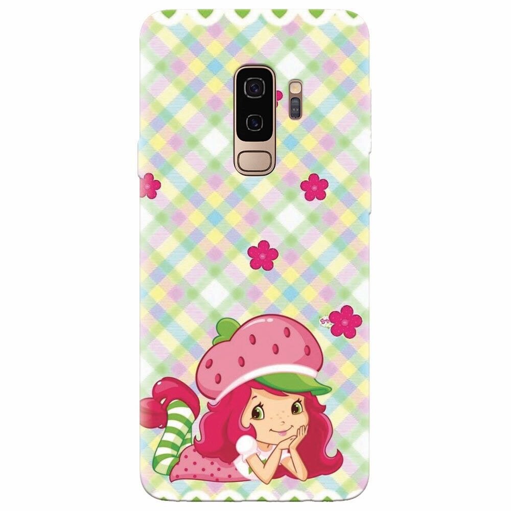 Husa silicon pentru Samsung Galaxy S9 Plus, Strawberry Girl