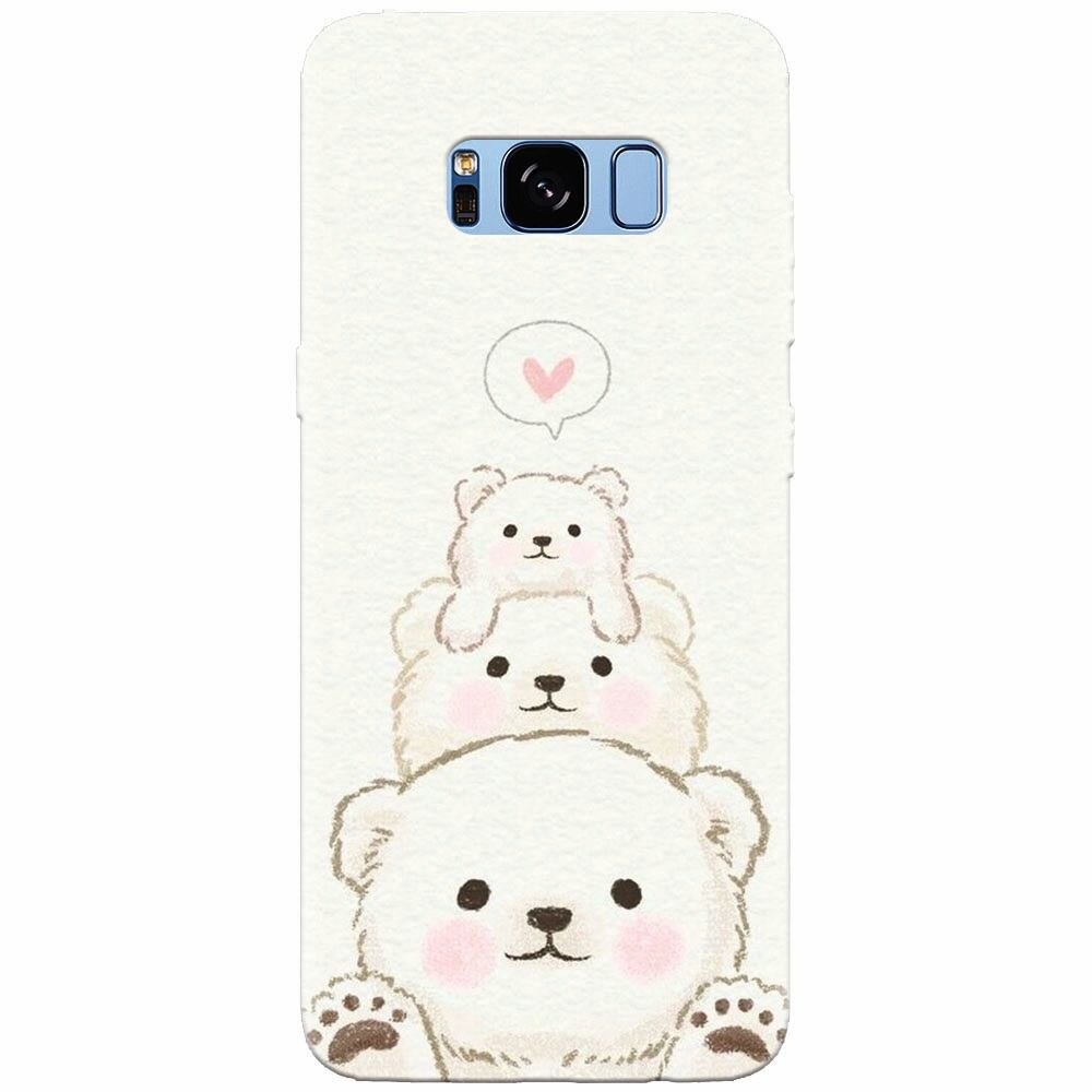 Husa silicon pentru Samsung Galaxy S8, Bear Family
