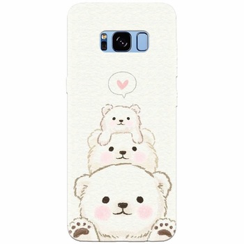 Husa silicon pentru Samsung Galaxy S8 Plus, Bear Family Husa silicon pentru Samsung Galaxy S8 Plus, Bear Family