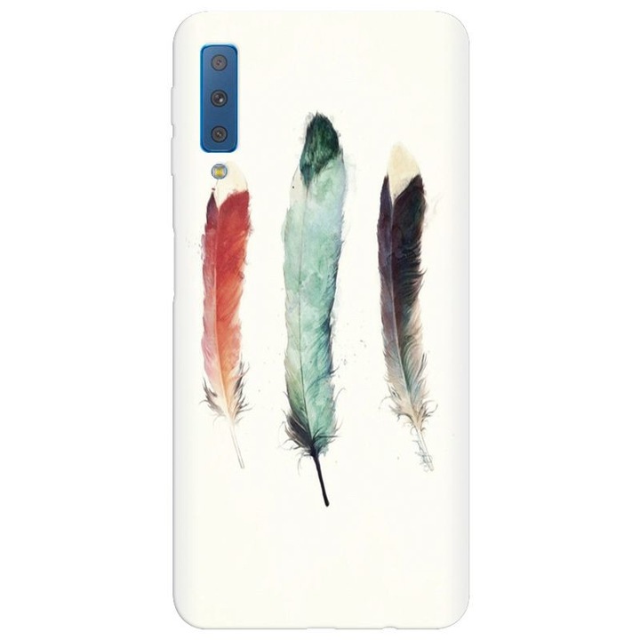Силиконов калъф за Samsung Galaxy A7 2018, Три пера