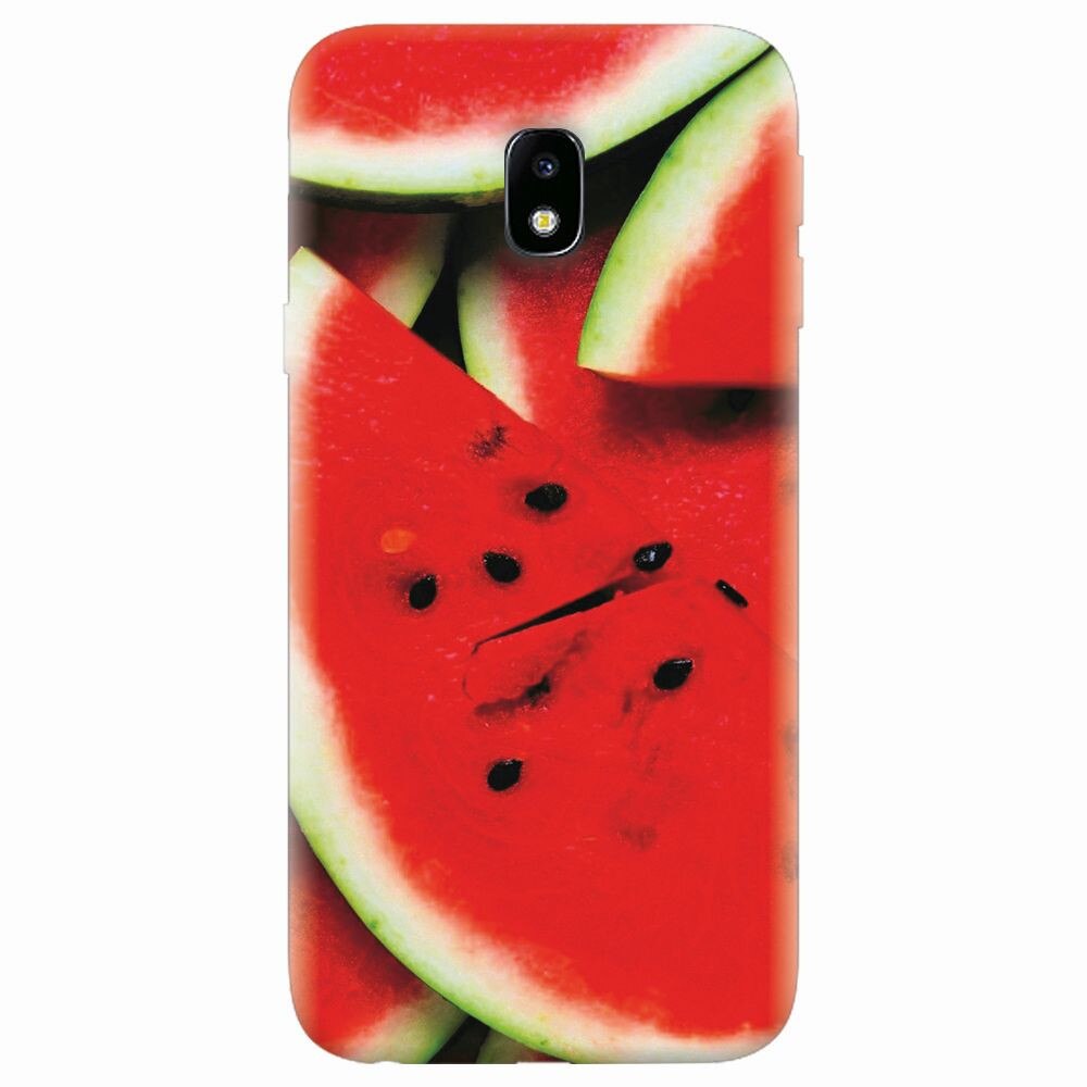 Husa silicon pentru Samsung Galaxy J7 Pro 2017, S Of Watermelon Slice