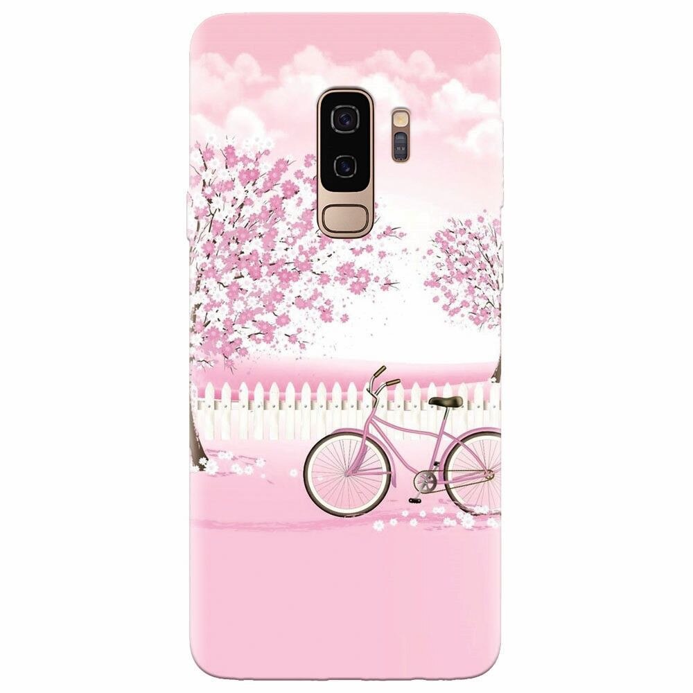 Husa silicon pentru Samsung Galaxy S9 Plus, Pink Spring