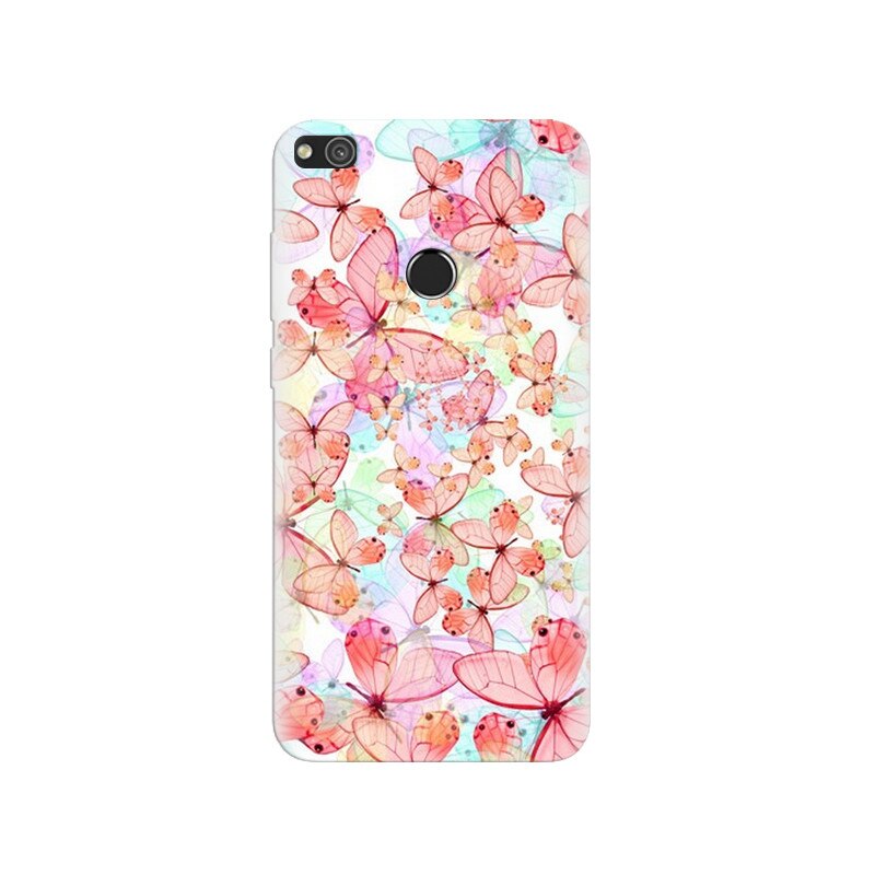 Husa Huawei P8 Lite 2017 Pink Butterfly