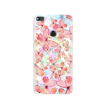 Husa Huawei P8 Lite 2017 Pink Butterfly Husa Huawei P8 Lite 2017 Pink Butterfly