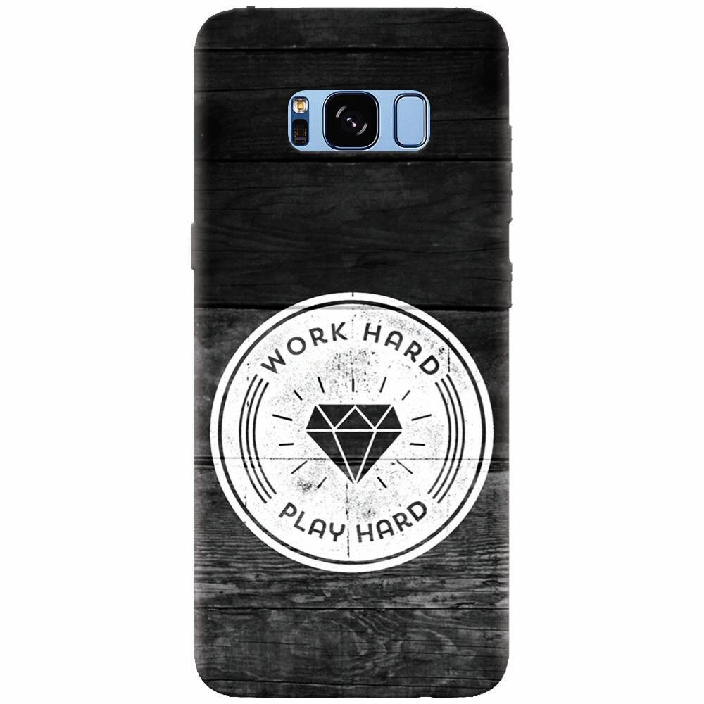 Husa silicon pentru Samsung Galaxy S8 Plus, Work Hard Play Hard