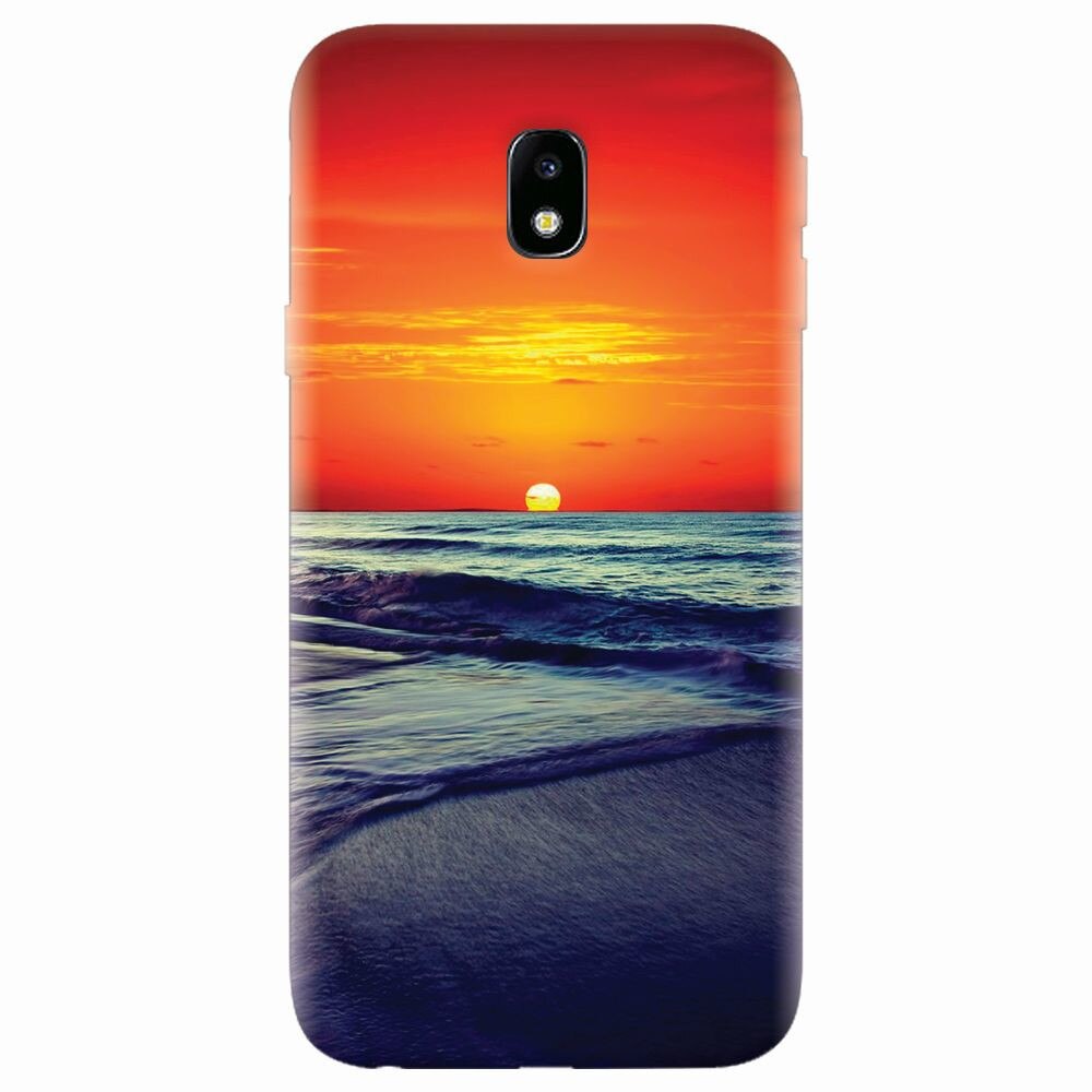 Husa silicon pentru Samsung Galaxy J7 Pro 2017, Ocean Sunset