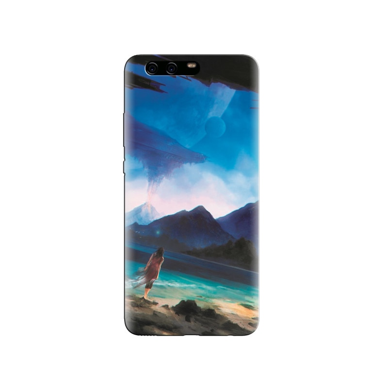 Husa Huawei P10 Lovely Art Of Girl And Mountain