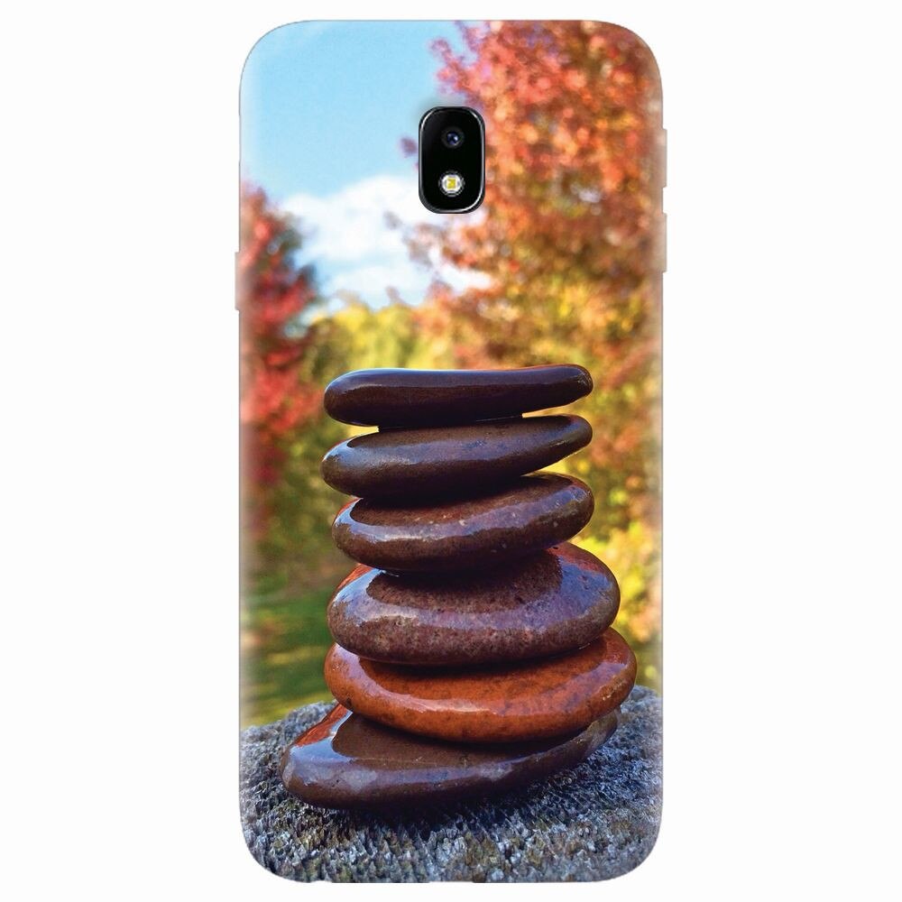 Husa silicon pentru Samsung Galaxy J7 Pro 2017, Stacking Stones
