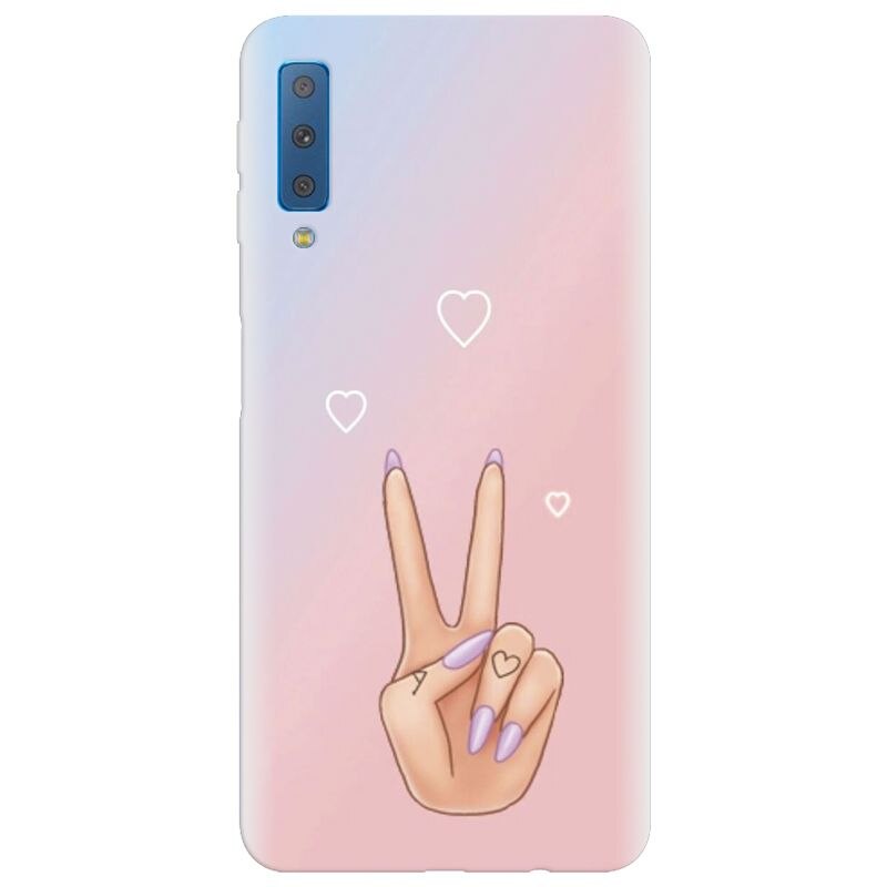 Husa silicon pentru Samsung Galaxy A7 2018, Victory Love