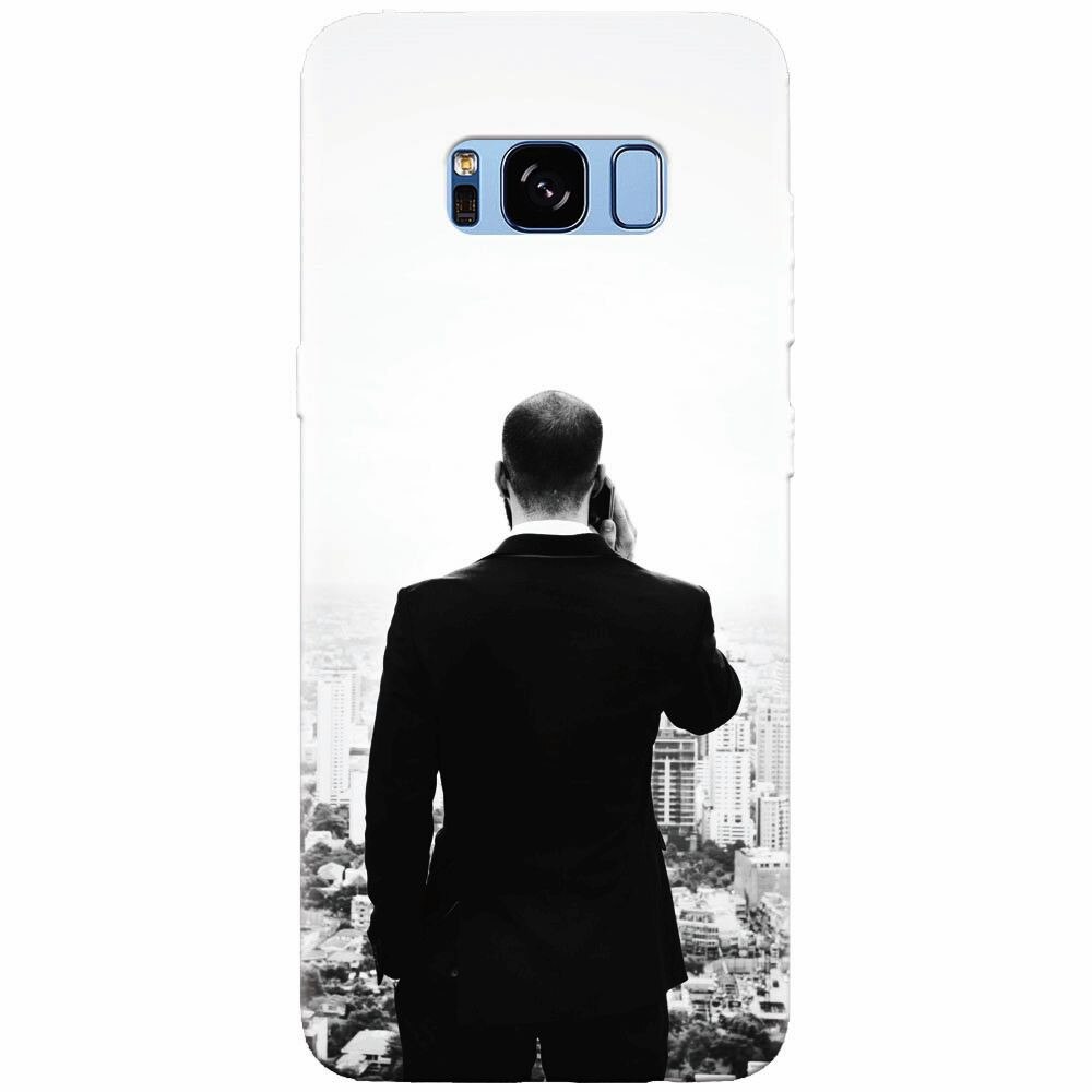 Husa silicon pentru Samsung Galaxy S8, Man In Suit