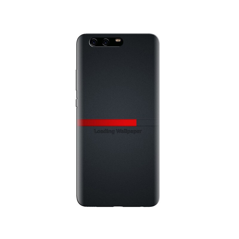 Husa Huawei P10 PLUS Loading Wallpaper Red Line Grey Background