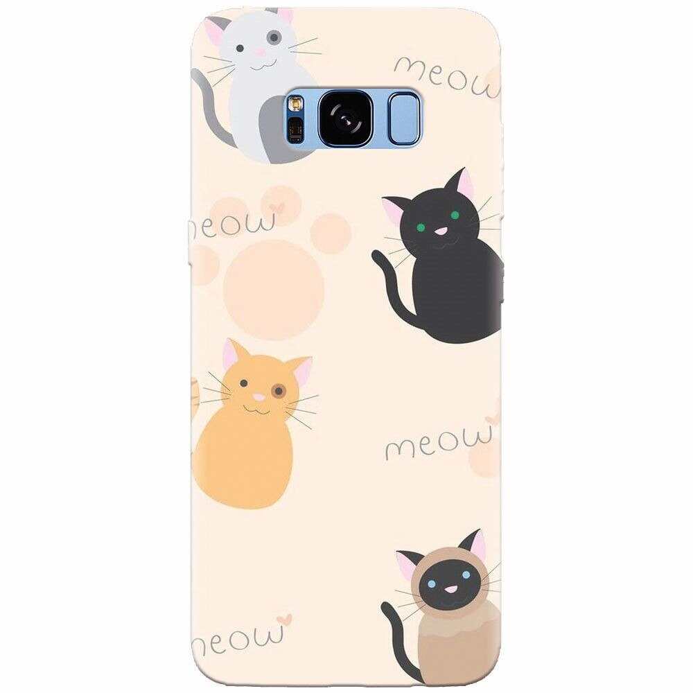 Husa silicon pentru Samsung Galaxy S8, Meow