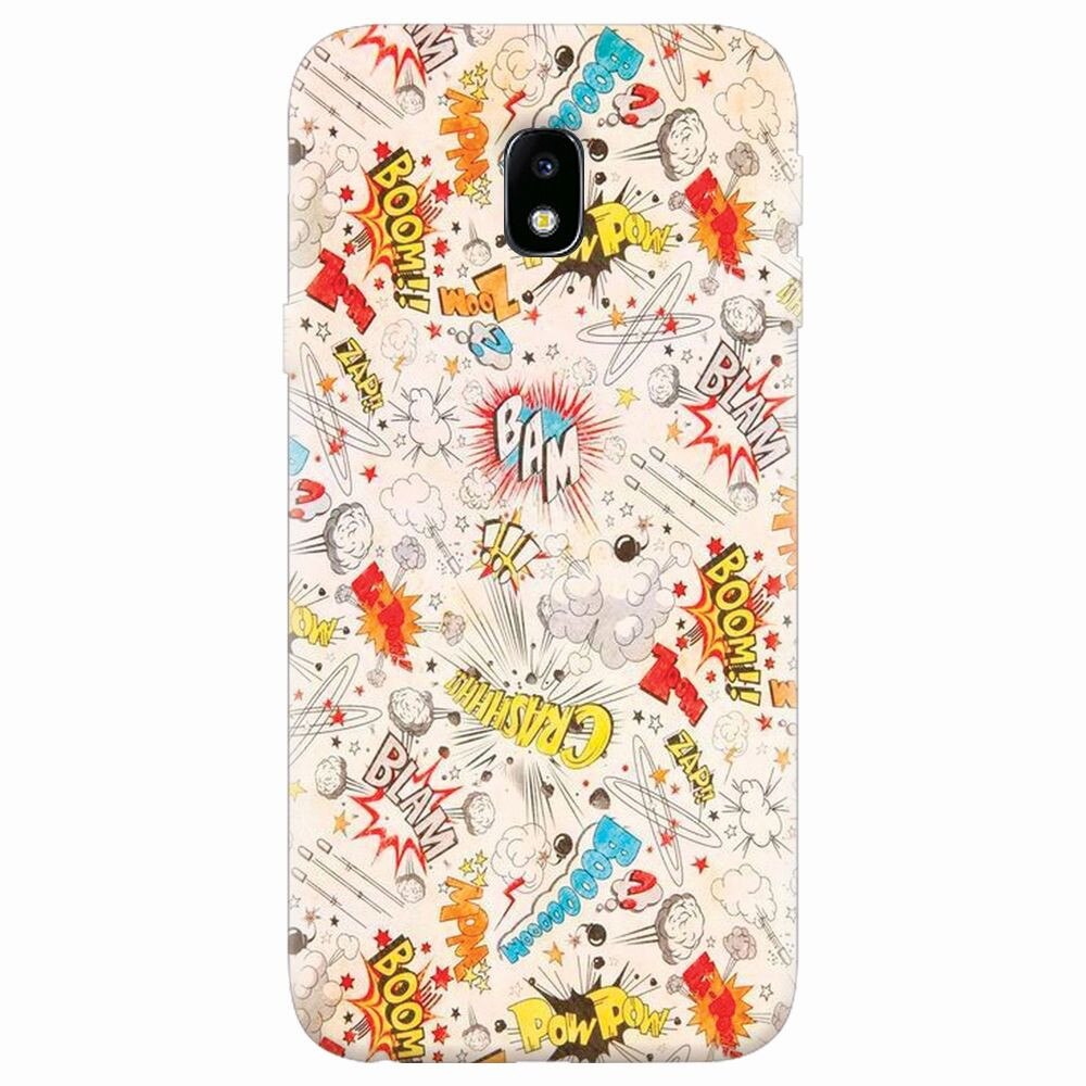 Husa silicon pentru Samsung Galaxy J7 2017, Vintage Comic