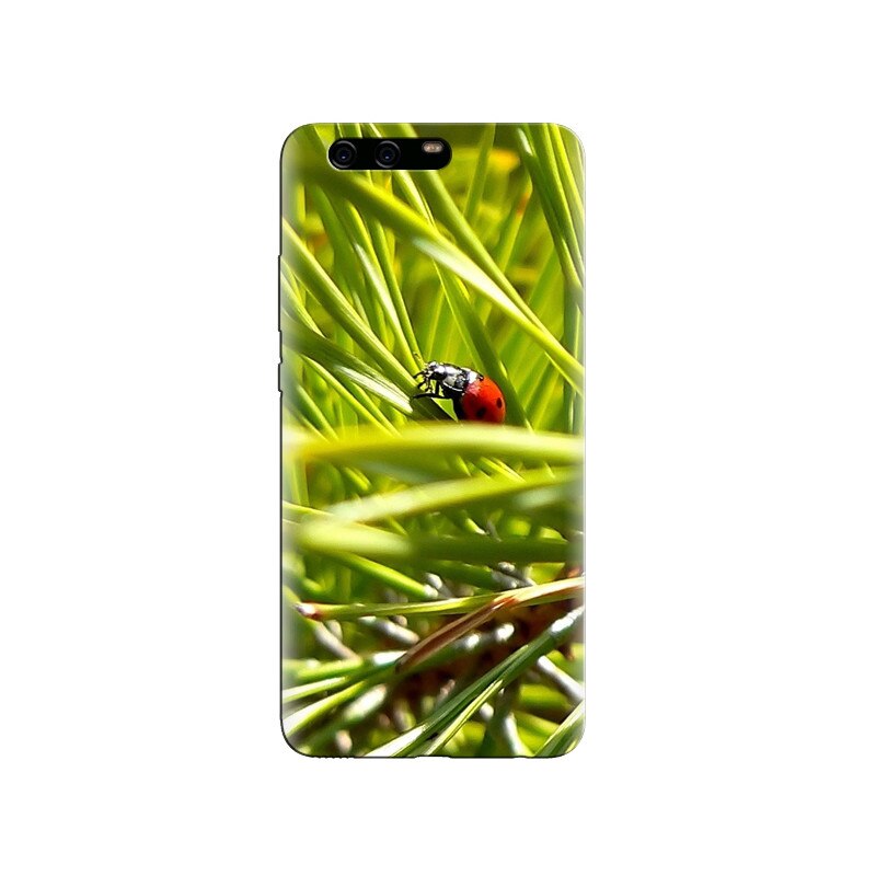 Husa Huawei P10 PLUS Macro Ladybug Green Grass