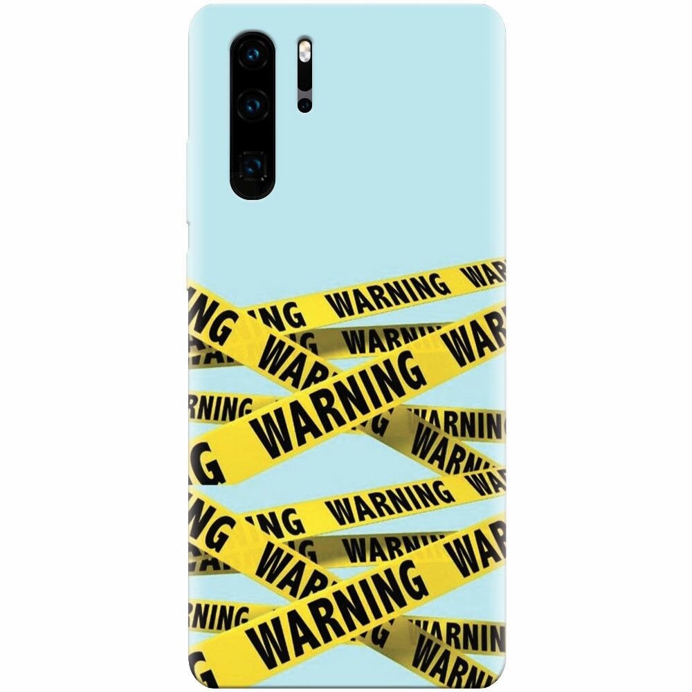 Husa silicon pentru Huawei P30 Pro, Warning