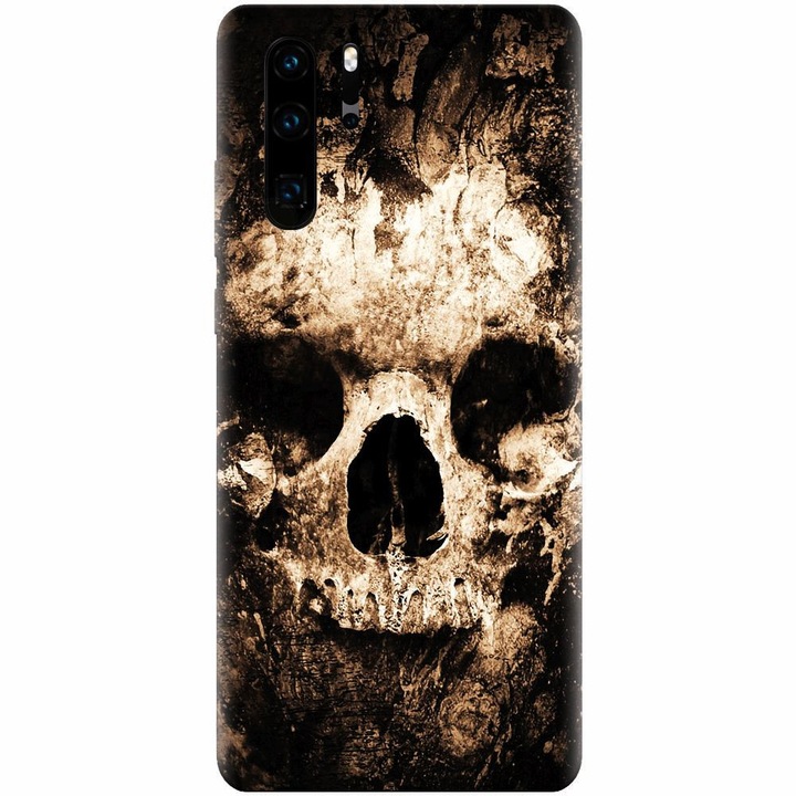 Силиконов кейс съвместим с Huawei P30 Pro, Череп Зомби