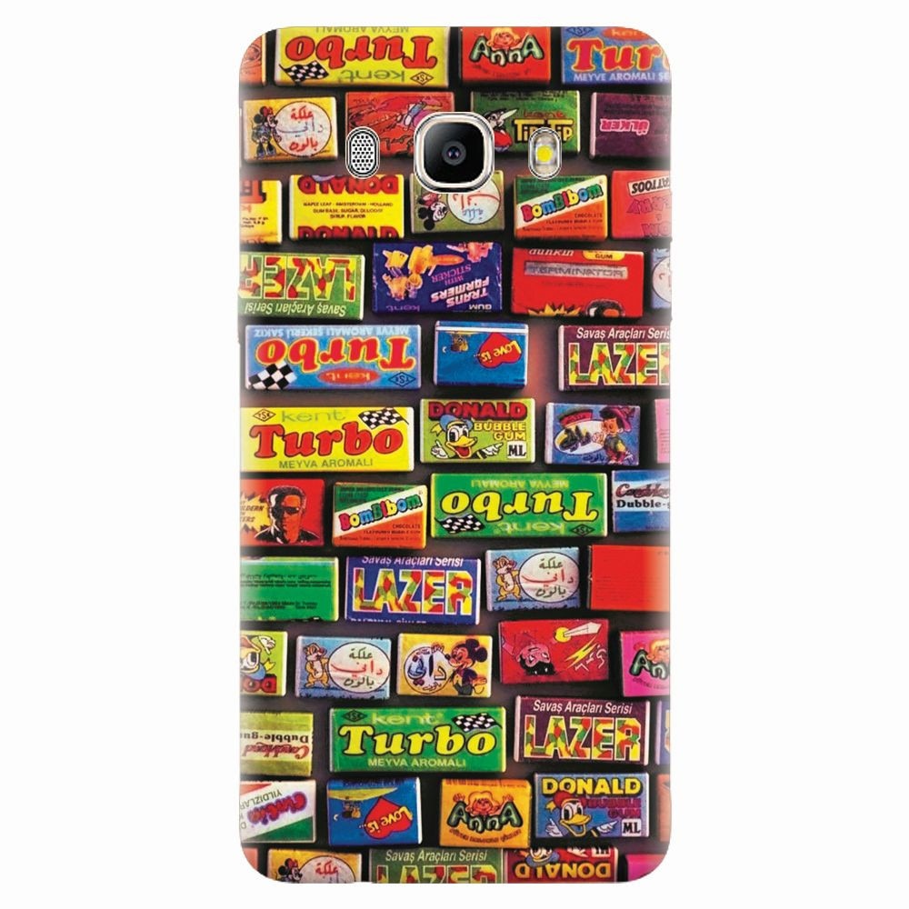 Husa silicon pentru Samsung Galaxy J7 2016, Chewing Gum Turbo