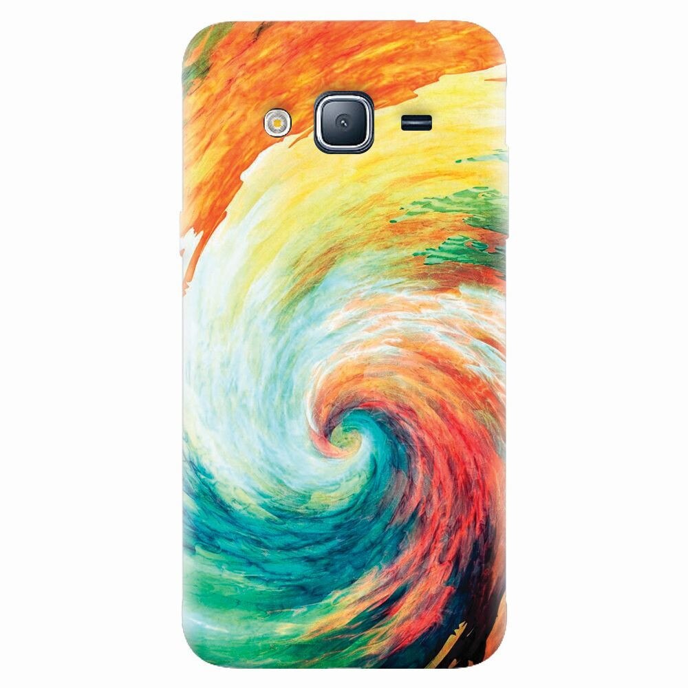 Husa silicon pentru Samsung Galaxy J7 2015, Big Wave Painting