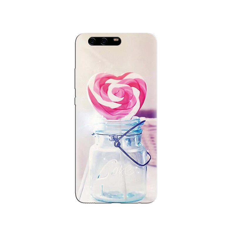 Husa Huawei P10 Heart Candy Cane Glass Jar Valentines Gift