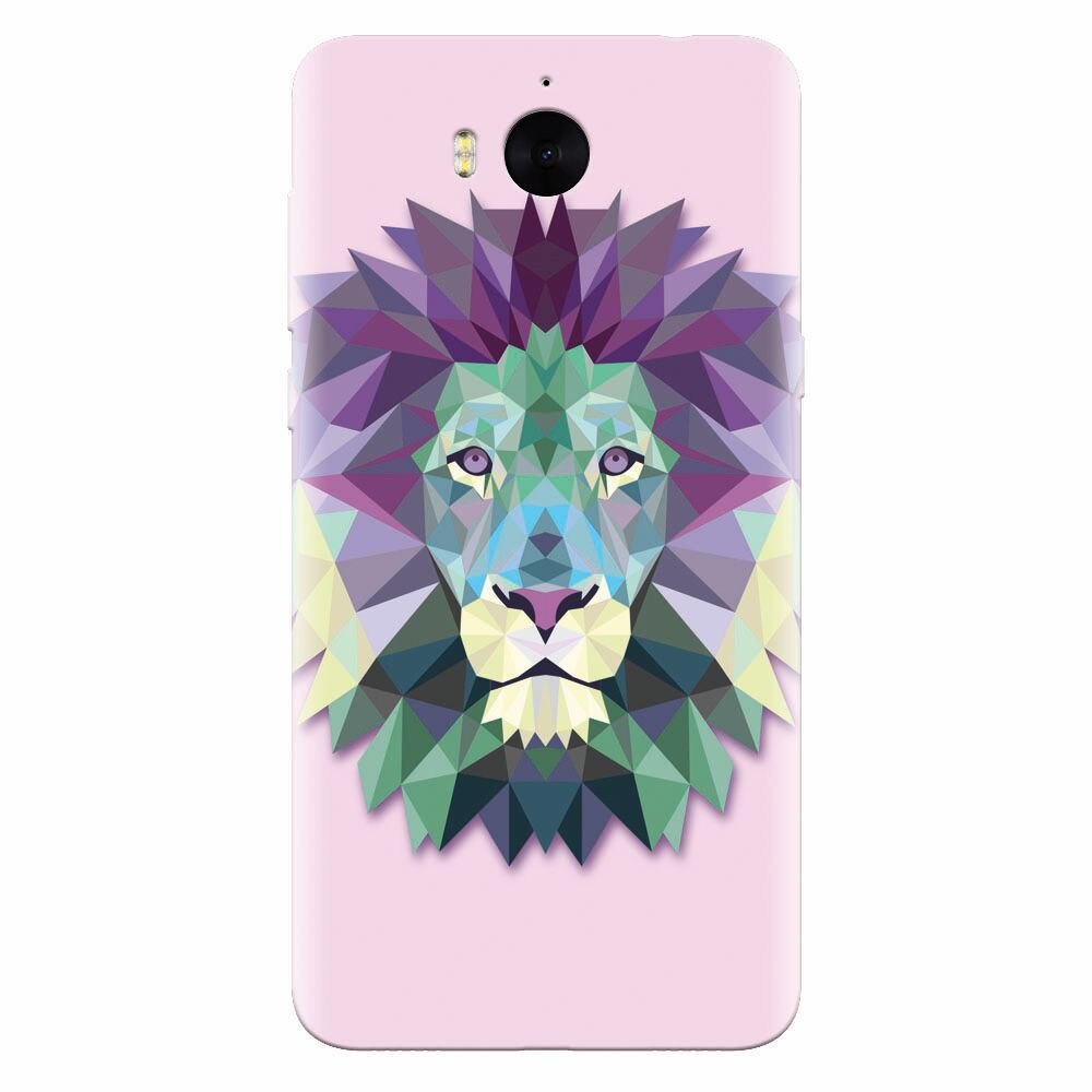 Husa silicon pentru Huawei Y5 2017, Polygon Lion