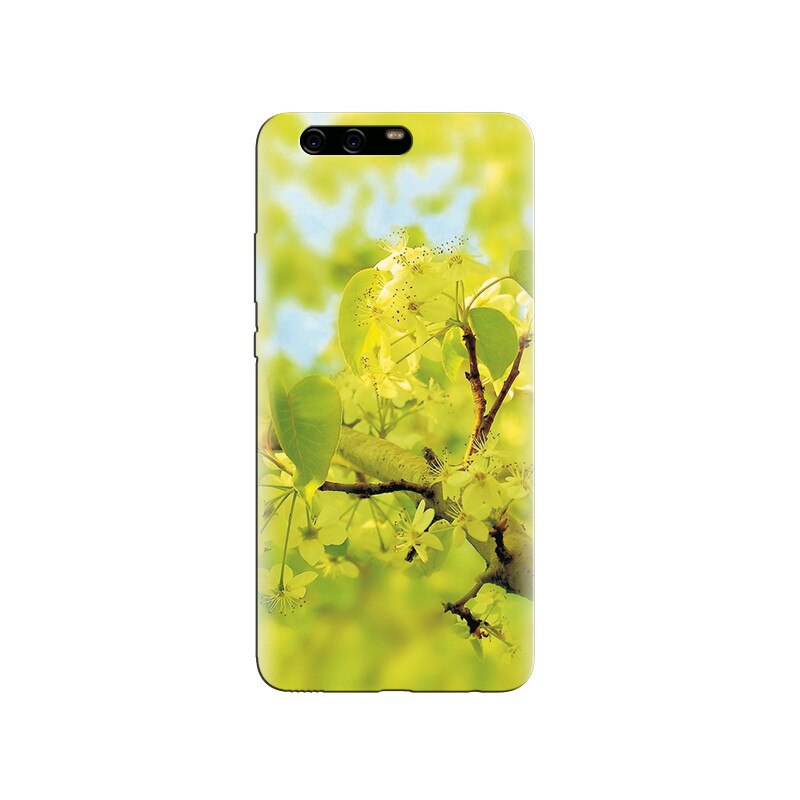 Husa Huawei P10 Green Flower With Leaf Hd