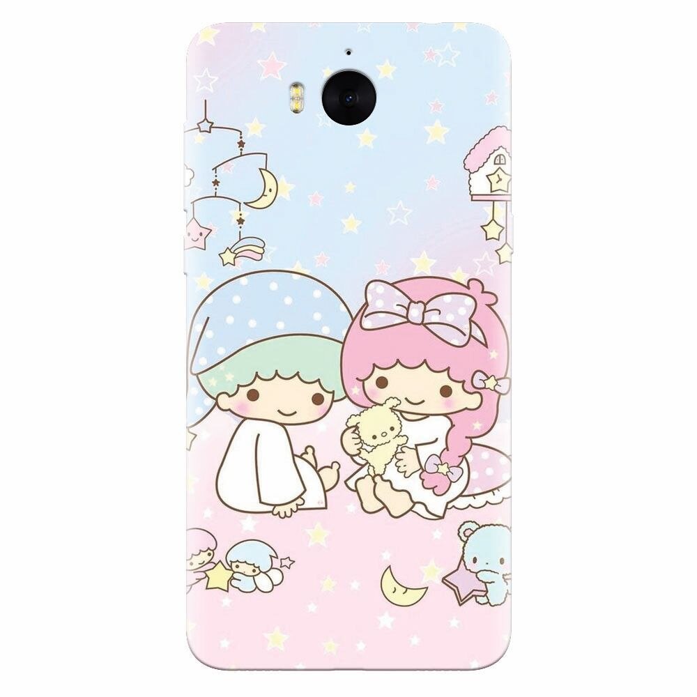Husa silicon pentru Huawei Y6 2017, Little Twins
