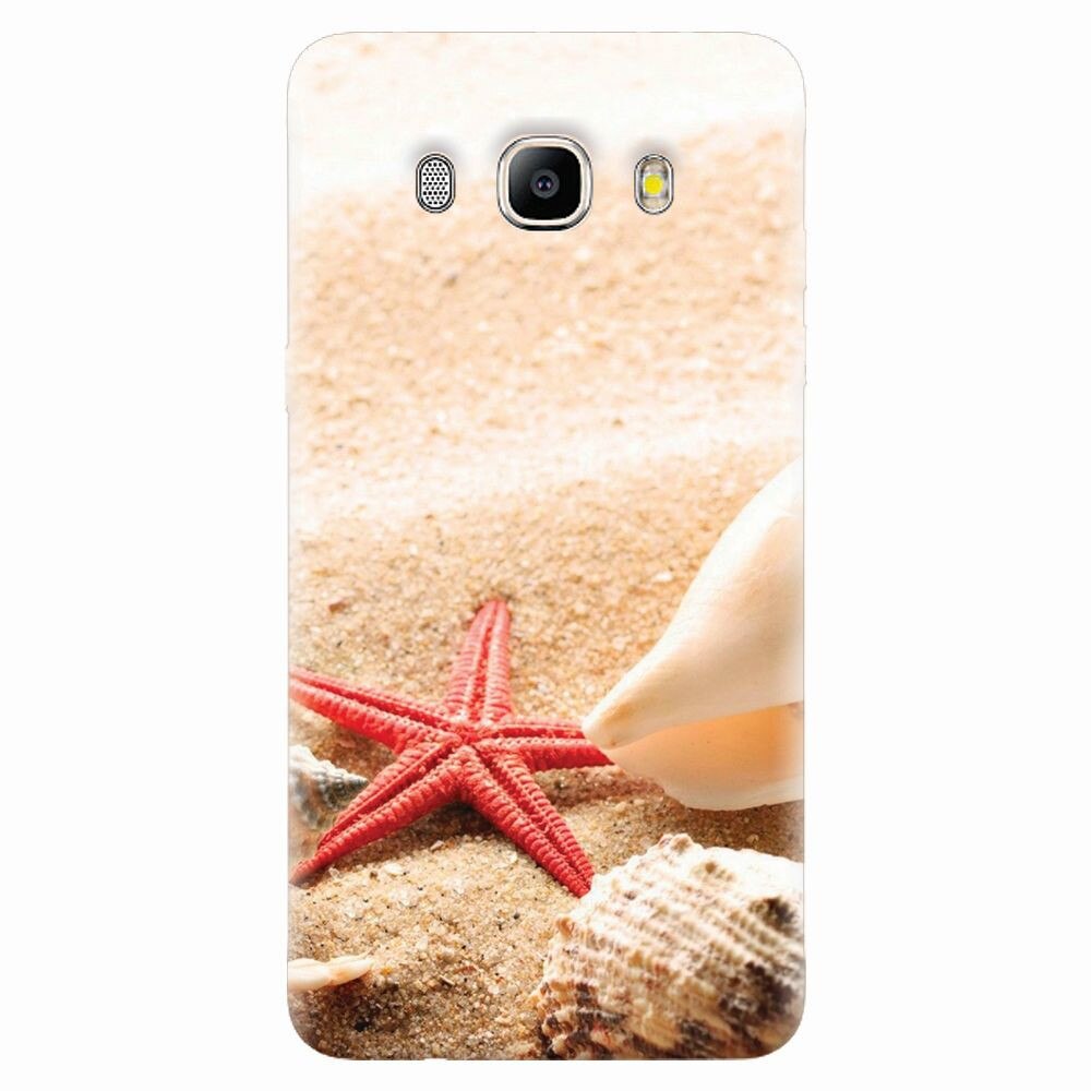 Husa silicon pentru Samsung Galaxy J7 2016, Beach Shells And Starfish