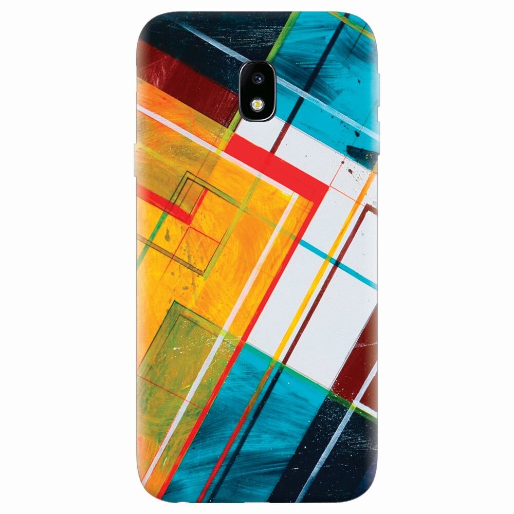 Husa silicon pentru Samsung Galaxy J7 2017, Abstraction Color Shape