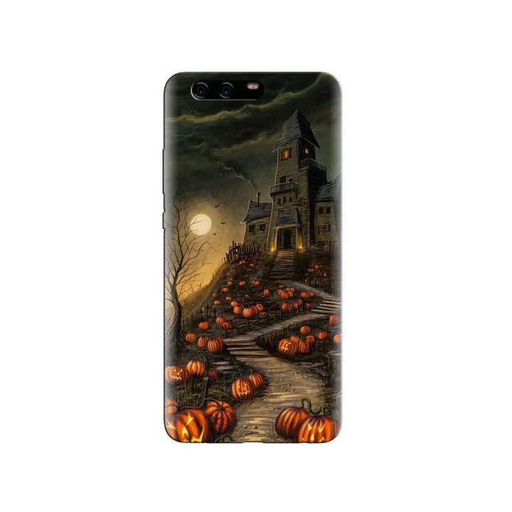 Калъф Huawei P10 PLUS Halloween Haunted House Pumpkin