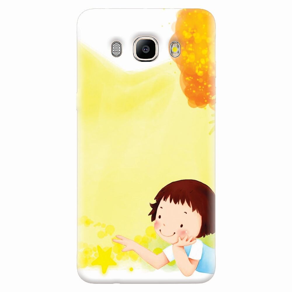 Husa silicon pentru Samsung Galaxy J7 2016, Child Autumn Paint Hd