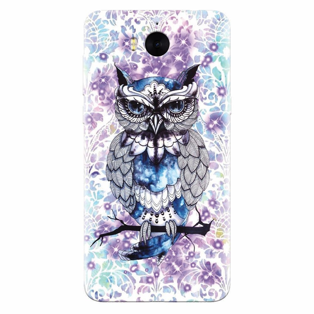 Husa silicon pentru Huawei Y6 2017, Abstract Owl