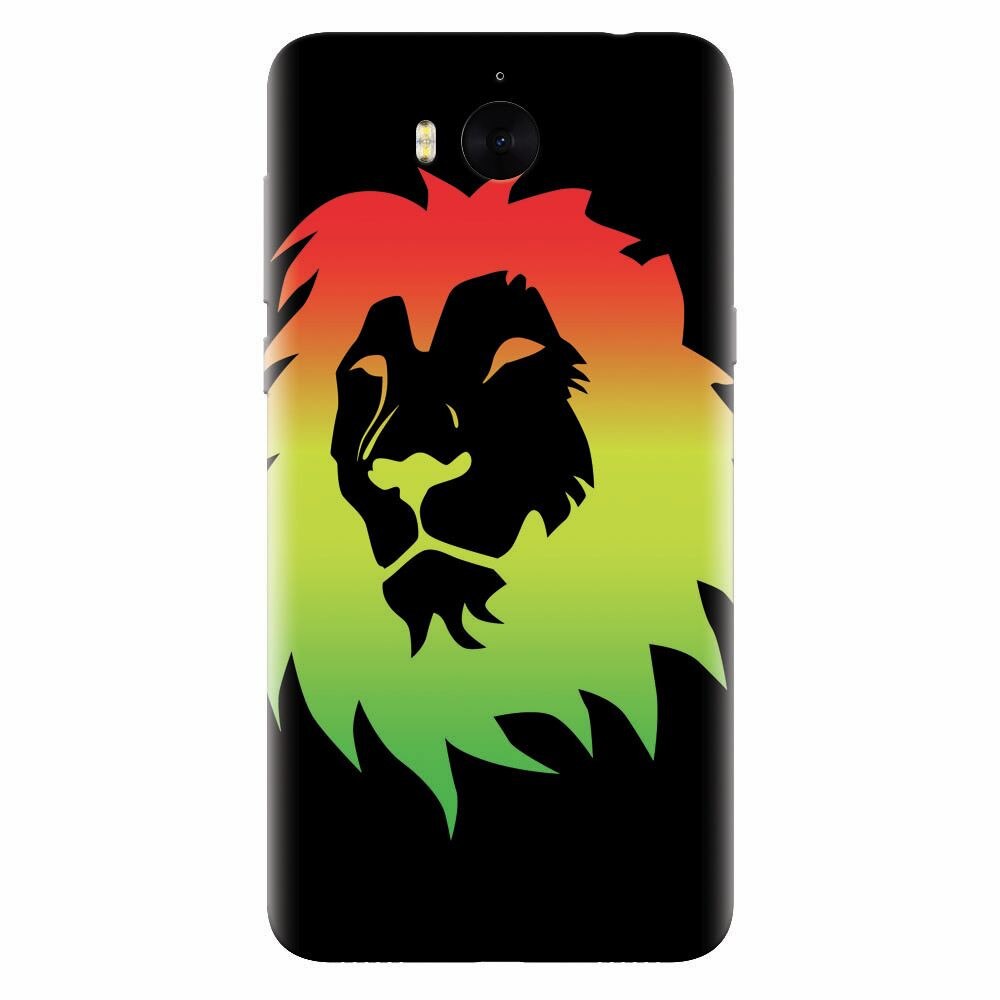 Husa silicon pentru Huawei Y6 2017, Rasta Color Lion