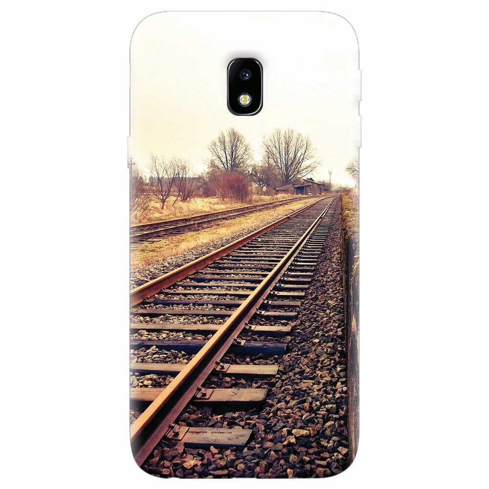 Husa silicon pentru Samsung Galaxy J7 Pro 2017, Railroad