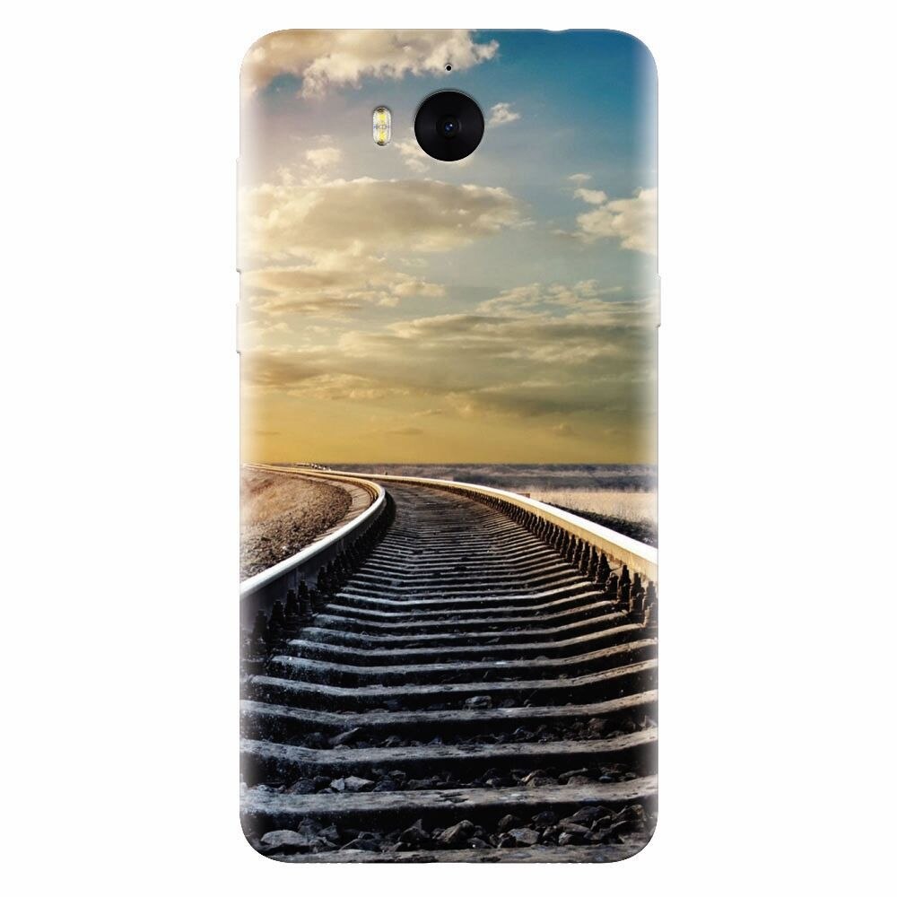 Husa silicon pentru Huawei Y6 2017, Railroad Horizon