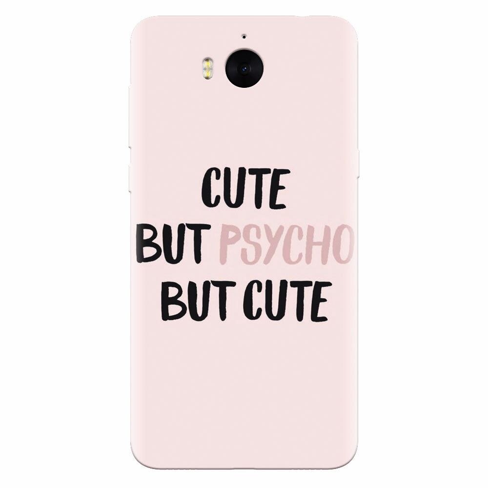 Husa silicon pentru Huawei Y6 2017, Cute But Psycho