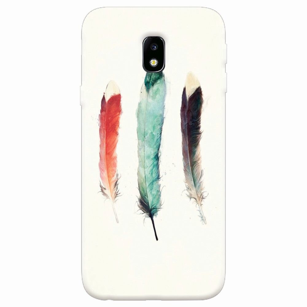 Husa silicon pentru Samsung Galaxy J7 2017, Three Feathers