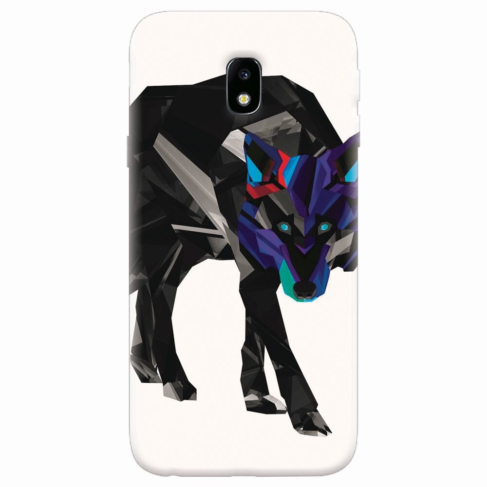 Husa silicon pentru Samsung Galaxy J7 2017, Abstract Wolf