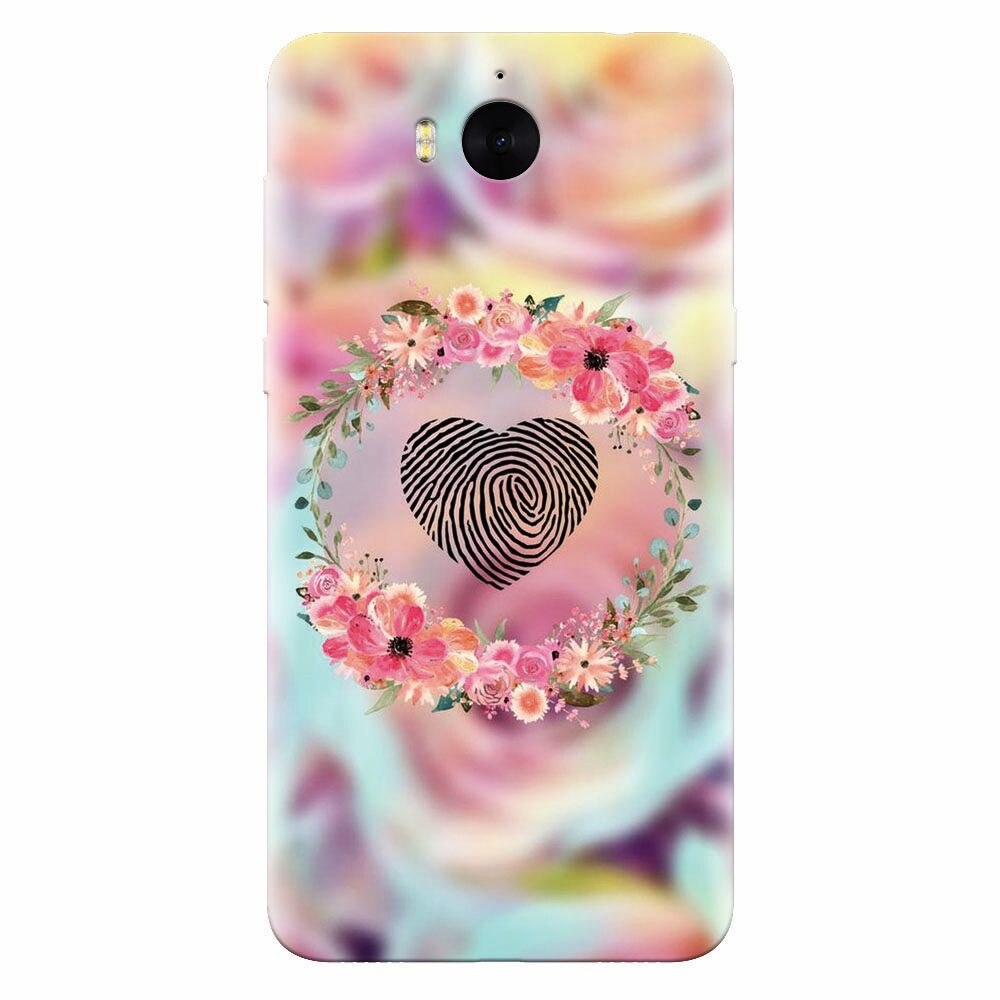 Husa silicon pentru Huawei Y6 2017, Fingerprint