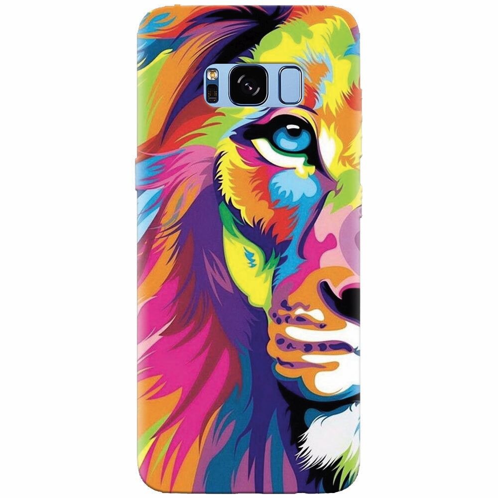 Husa silicon pentru Samsung Galaxy S8, Colorfull Lion 002